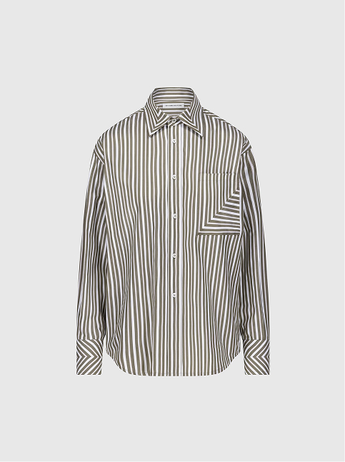 Pocket Detail Shirt In Green