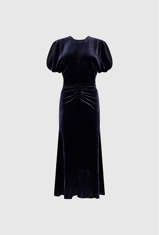 Bela Midi Dress In Navy