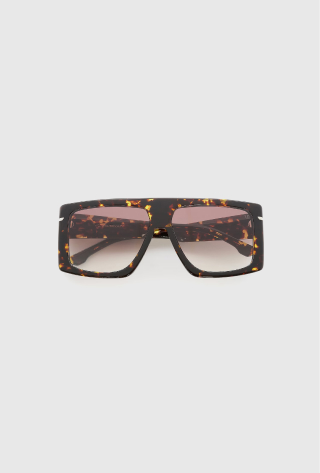  Oversized Flat Top Frame In Havana