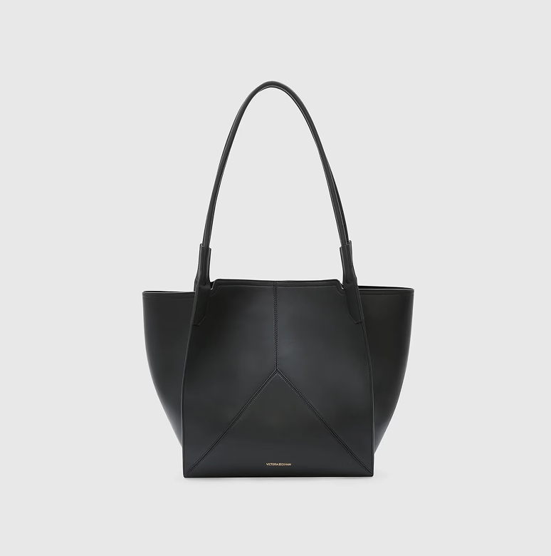 Victoria Tote Black Soft Calf Leather