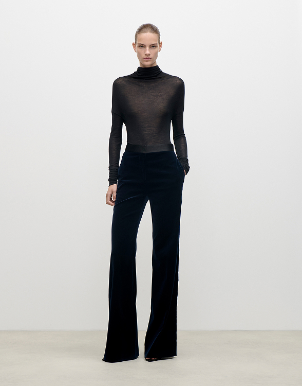 Alina Trouser In Dark Navy