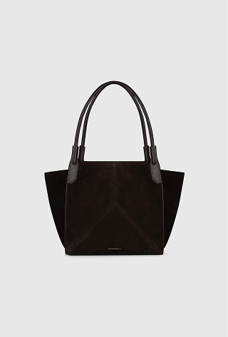 Victoria Tote Coffee Suede