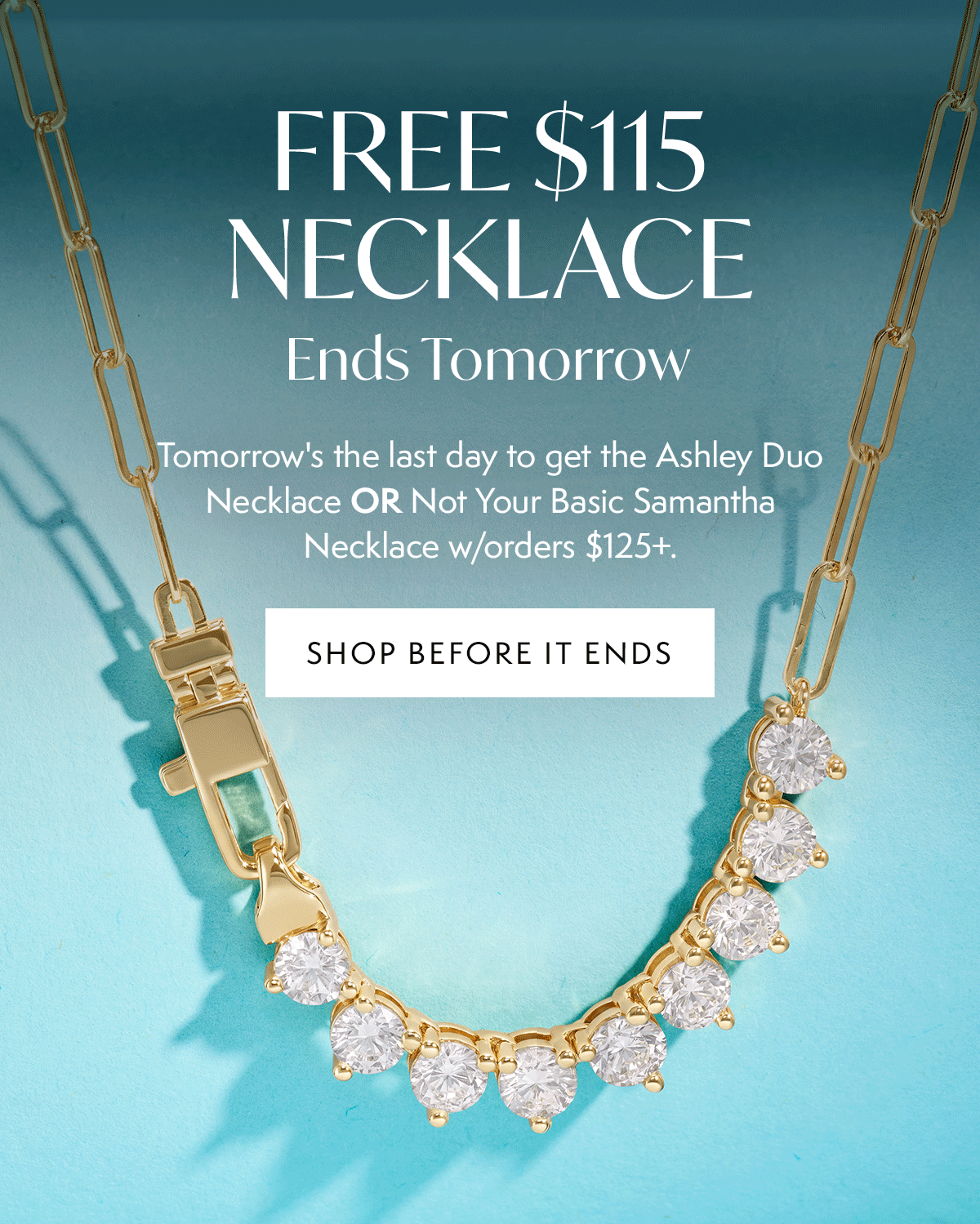 Free $115 Necklace Ends Tomorrow