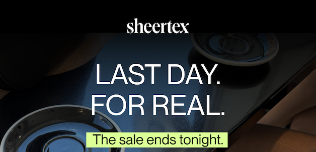 The sale ends tonight.