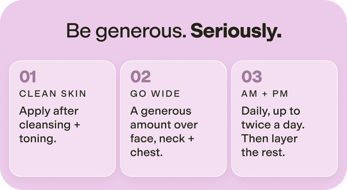 Be Generous. Seriously.