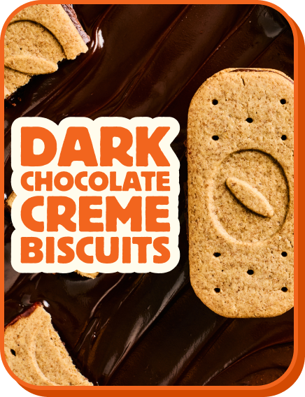 DARK CHOCOLATE CREME BISCUITS