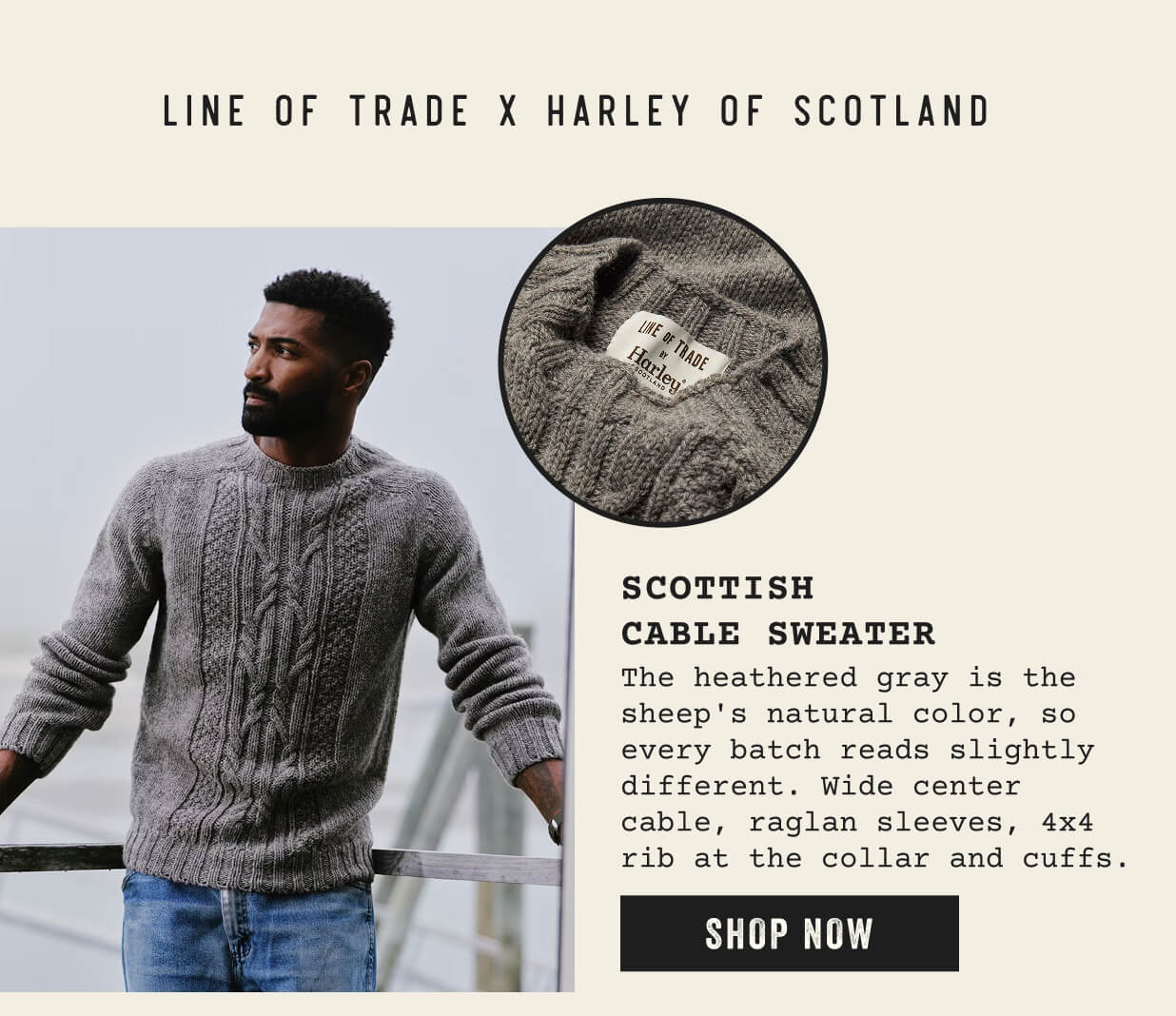 Scottish  Cable Sweater