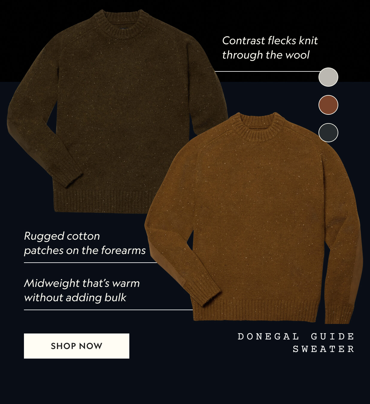 DONEGAL GUIDE SWEATER