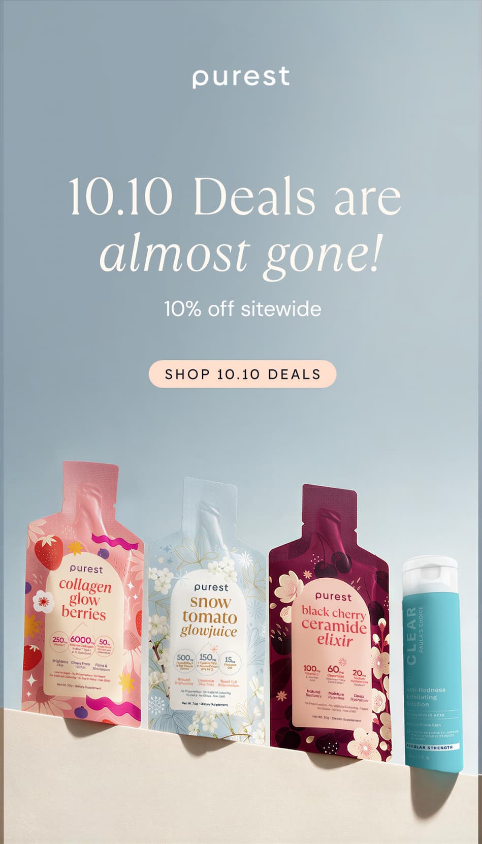 10.10 deals are almost gone! 10% off sitewide. Shop 10.10 deals