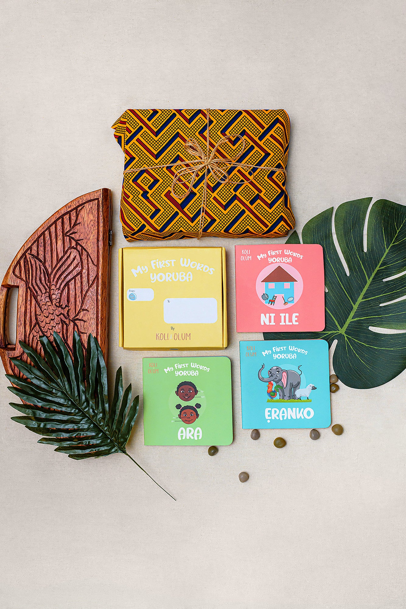 My First Words books in a basket