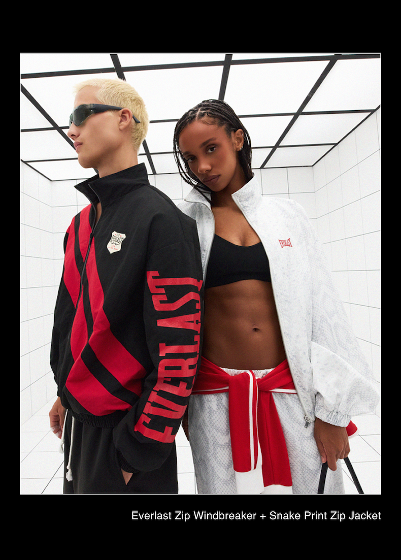 Everlast Zip Windbreaker + Snake Print Jacket