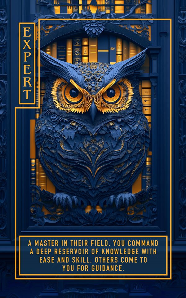 The Expert, an archetype card from the Philosopher&rsquo;s Kit