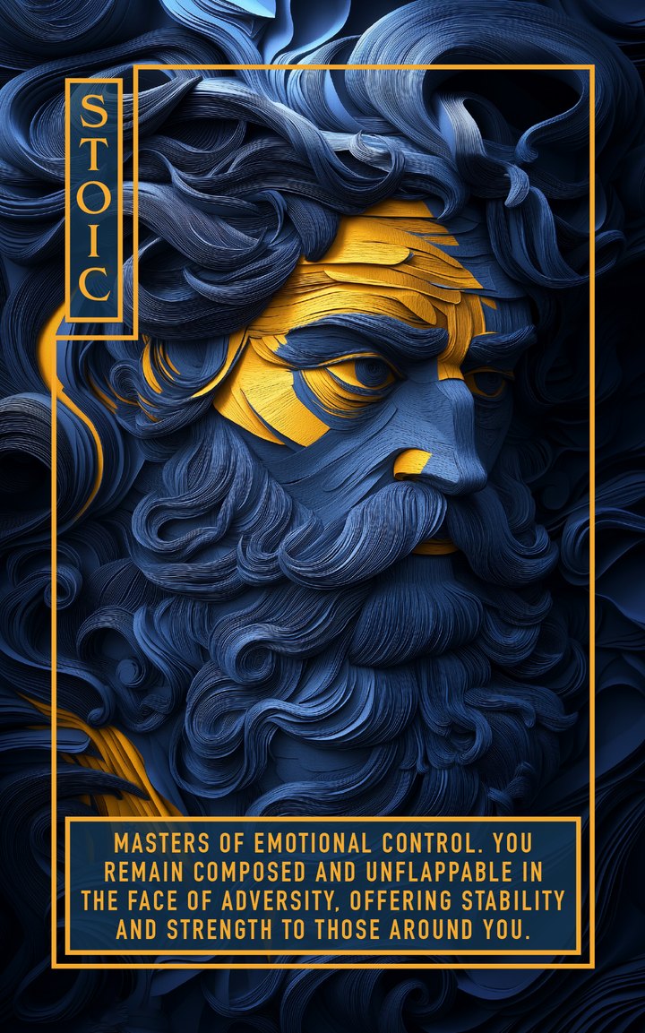 The Stoic, an archetype card from the Philosopher&rsquo;s Kit