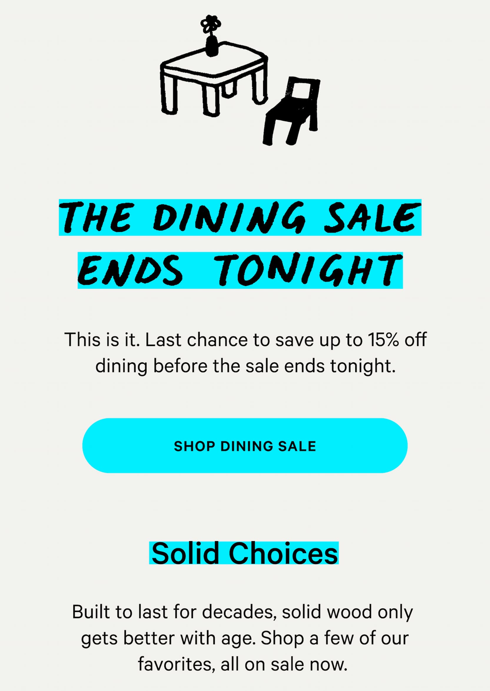 Shop Dining Sale