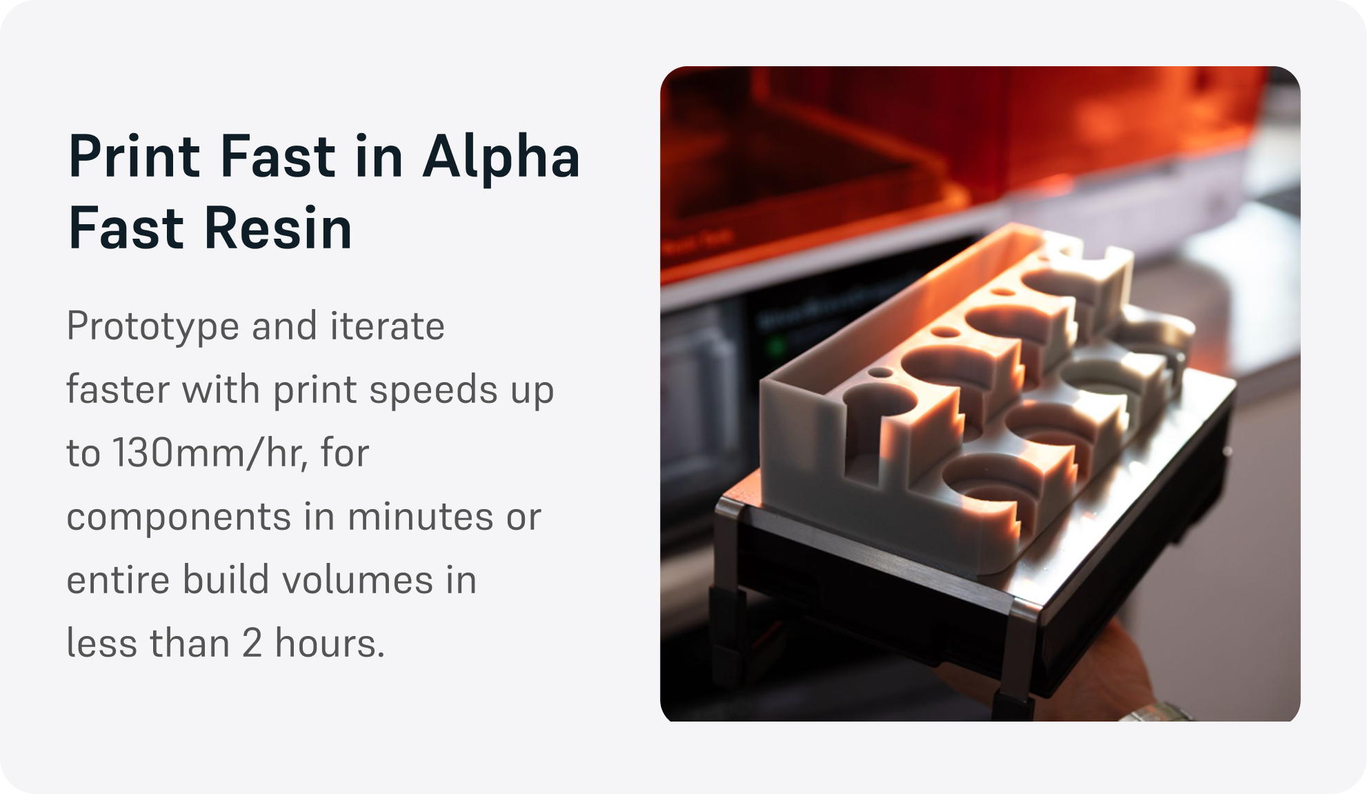 Print Fast in Alpha Fast Resin
