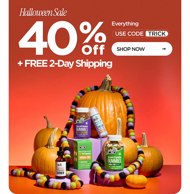 Halloween Sale. 40% Off Everything + FREE 2-Day Shipping. Use Code TRICK. Shop Now