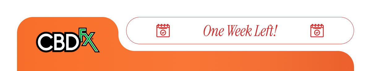 CBDfx: One Week Left!