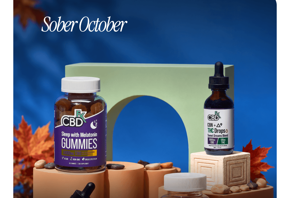 Sober October 30% Off Tinctures & Gummies