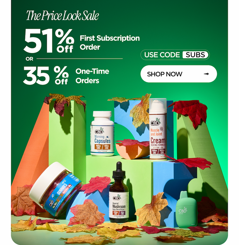 The Price Lock Sale: 51% Off First Subscription Order or 35% Off One-Time Orders. Use code SUBS. Shop Now
