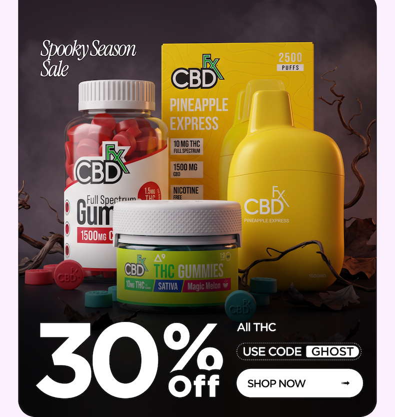 Spooky Season Sale | 30% Off all THC