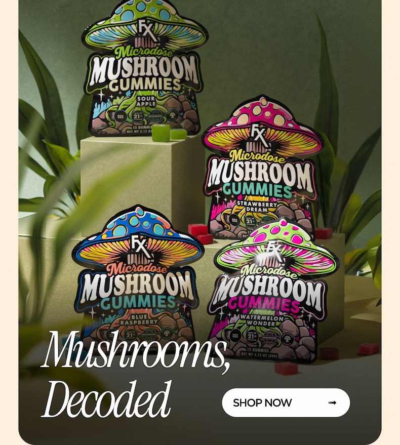 Mushrooms, Decoded. Shop Now