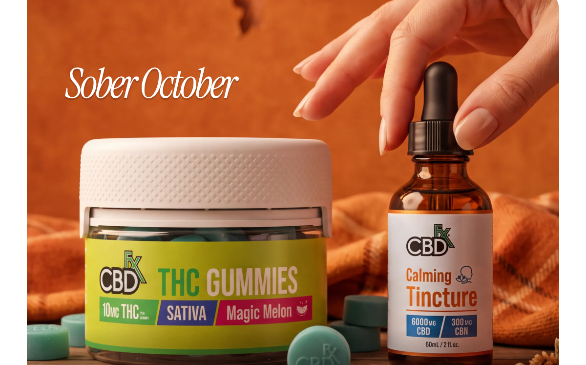 Sober October 30% Off Tinctures & Gummies