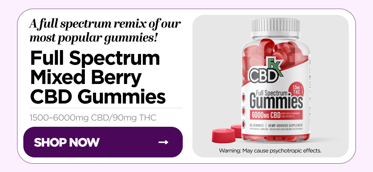 Full Spectrum Mixed Berry CBD Gummies