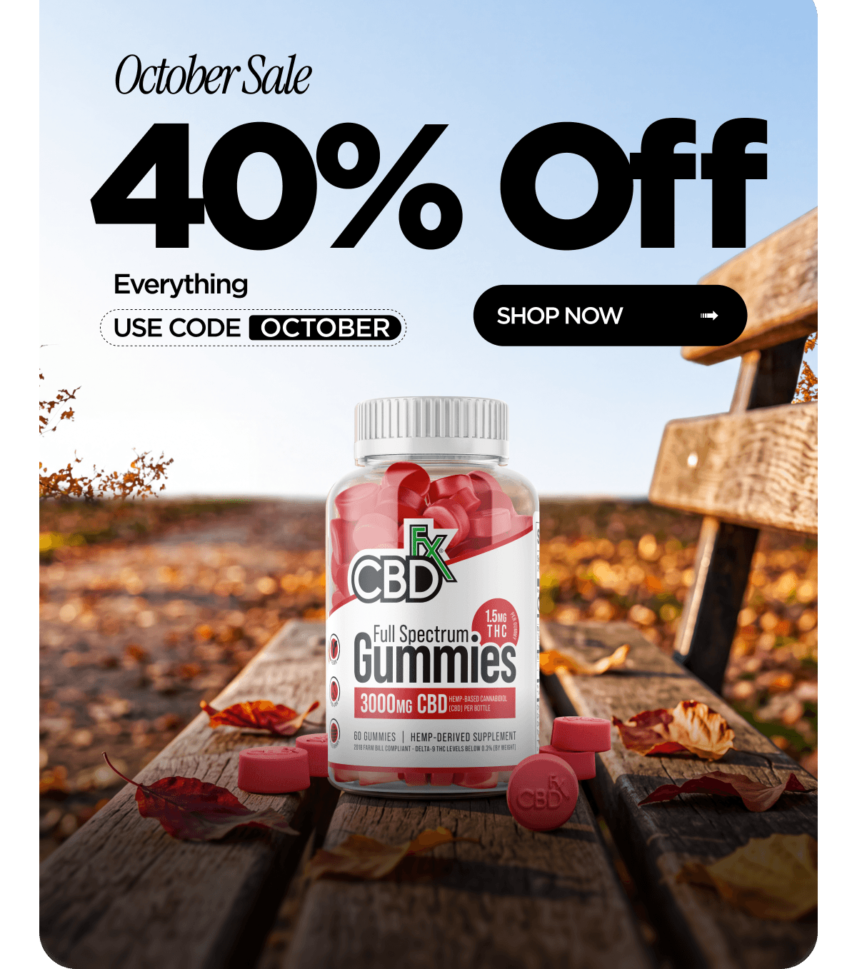 October Sale | 40% Off Everything