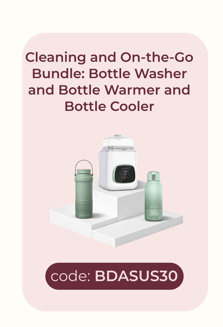 Cleaning and On-the-Go Bundle: Bottle Washer and Bottle Warmer and Bottle Cooler