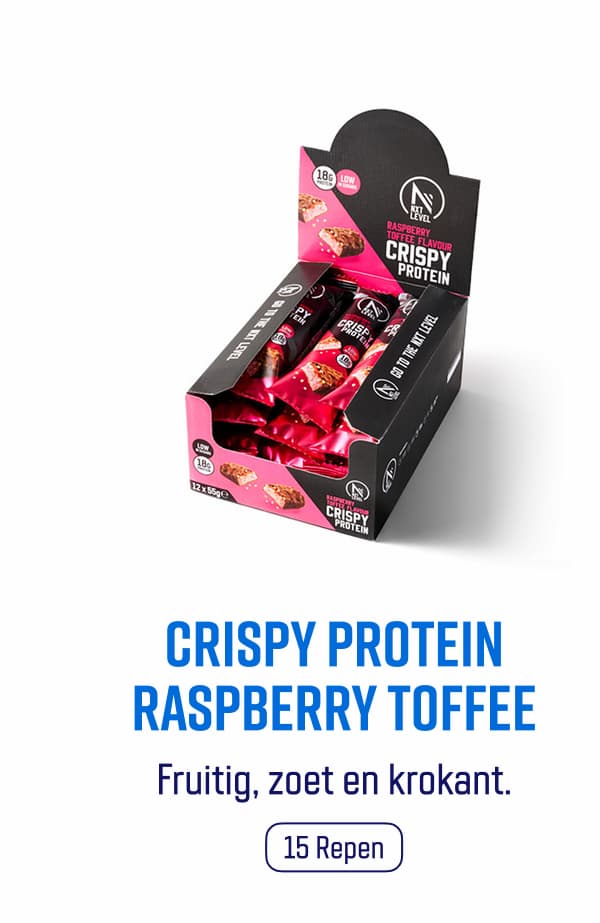 CRISPY PROTEIN RASPBERRY TOFFEE