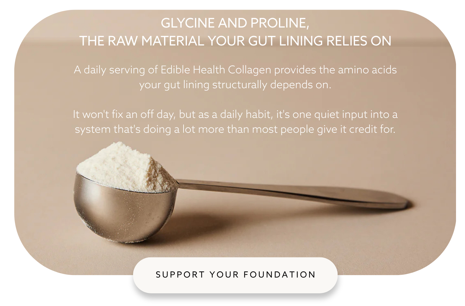 Support your foundation