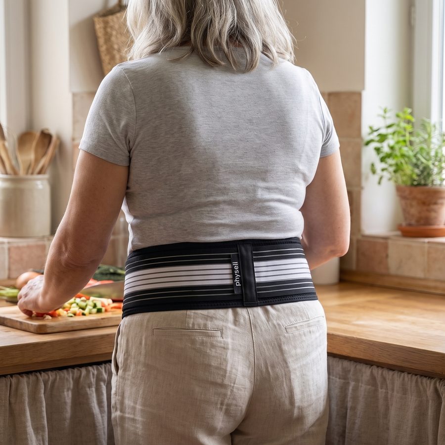 Ceinture LombaCore portée en cuisine