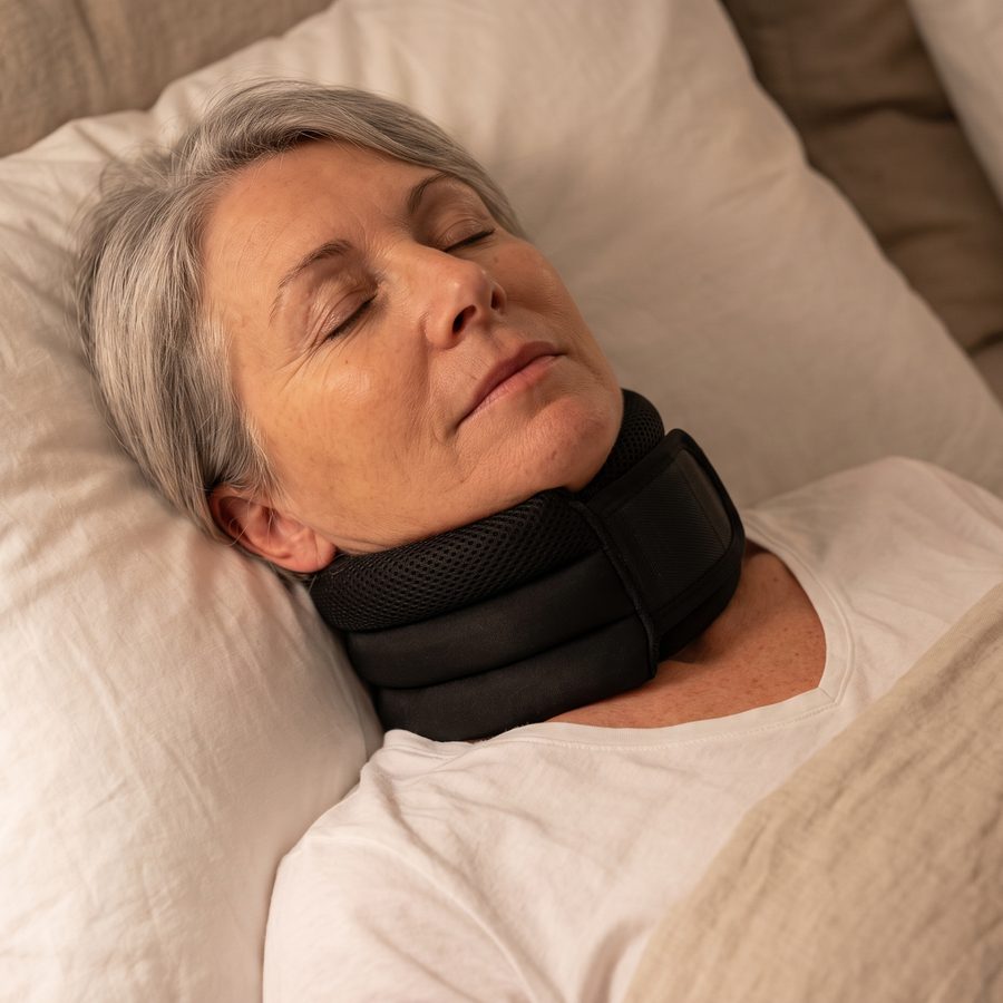 CerviSleep porté pendant le sommeil