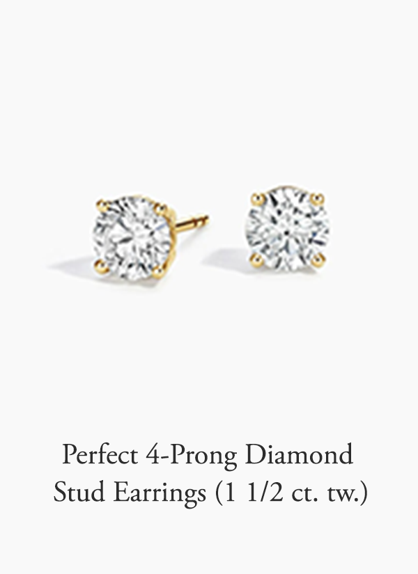 Perfect 4-Prong Diamond Stud Earrings (1 1/2 ct. tw.)