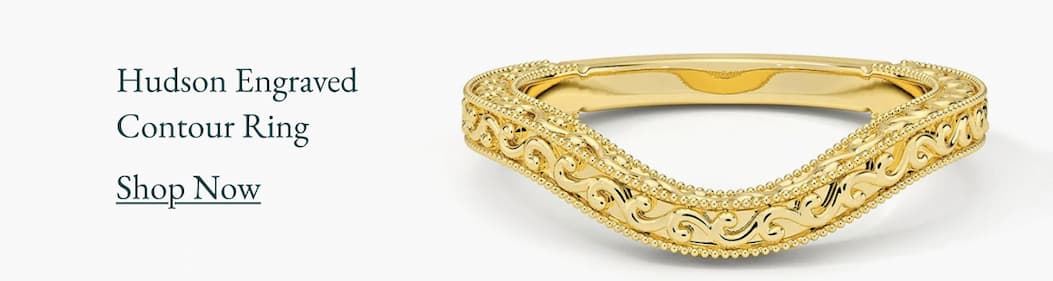 Hudson Engraved Contour Ring
