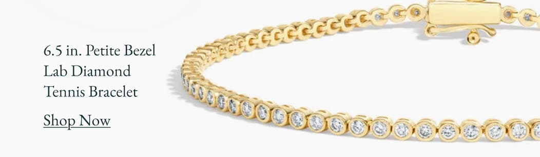 6.5 in. Petite Bezel Lab Diamond Tennis Bracelet