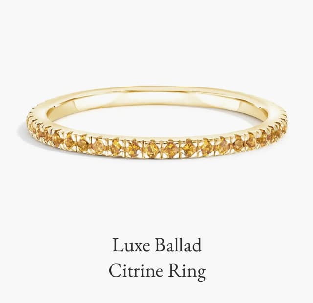 Luxe Ballad Citrine Ring