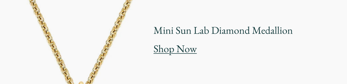 Mini Sun Lab Diamond Medallion