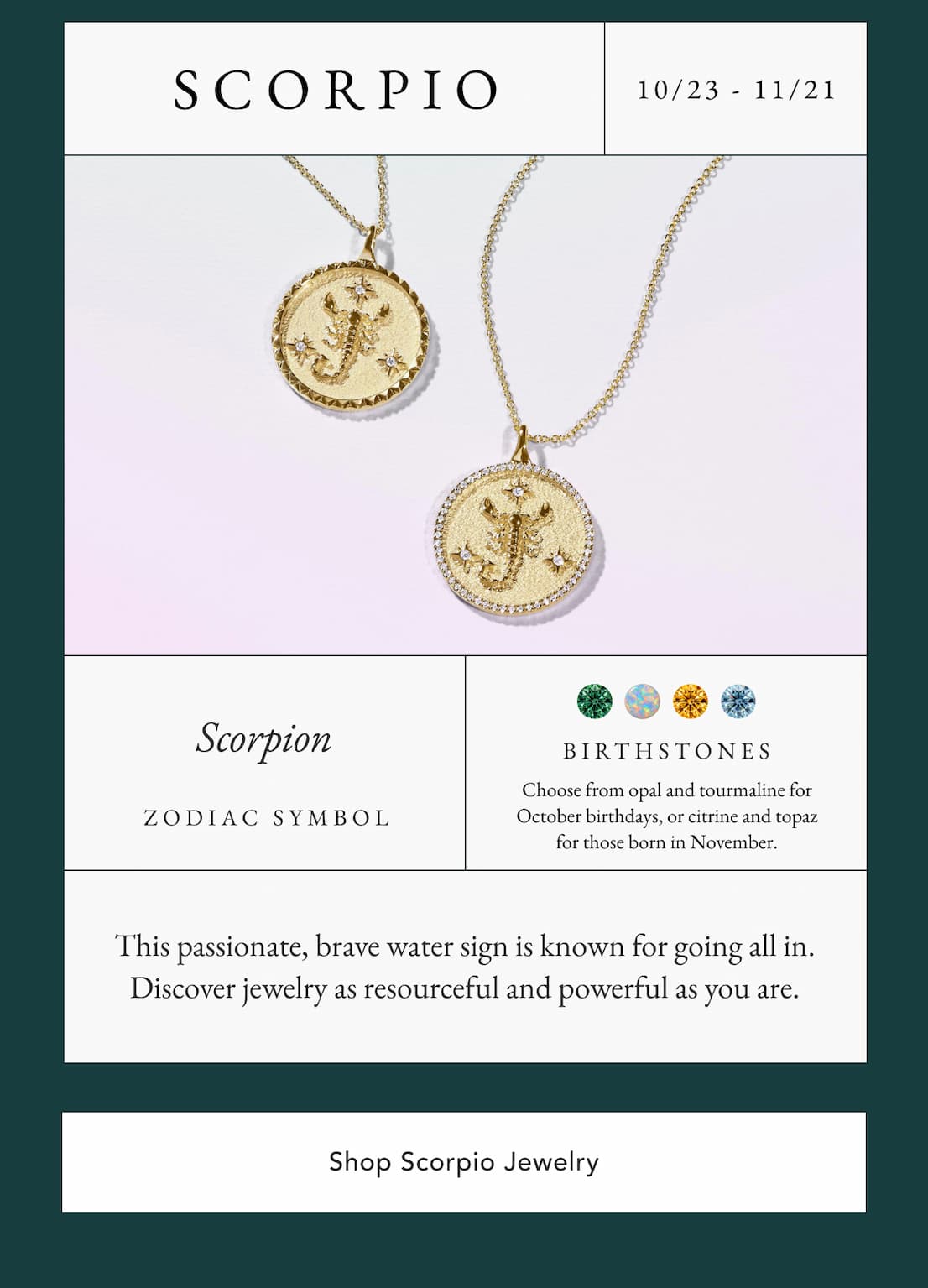 Shop Scorpio Jewelry