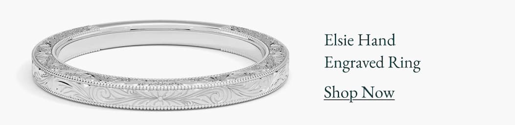 Elsie Hand Engraved Ring