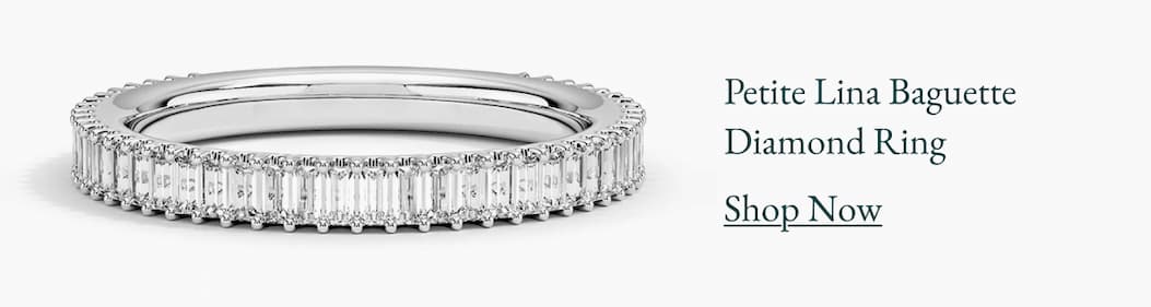 Petite Lina Baguette Diamond Ring