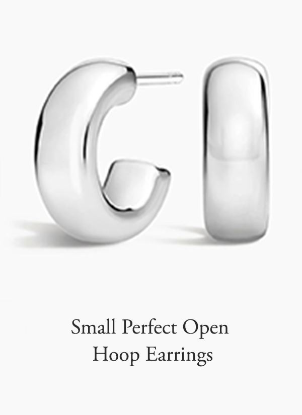 Small Perfect Open Hoop Earrings