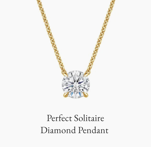 Perfect Solitaire Diamond Pendant