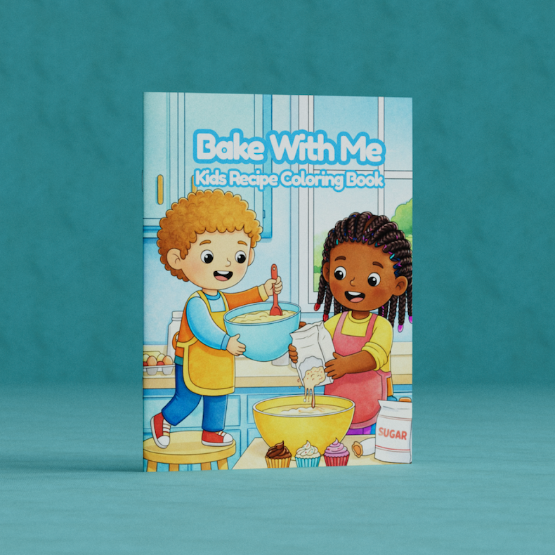 Featured Product: Bake With Me Kids Recipe Coloring Book
