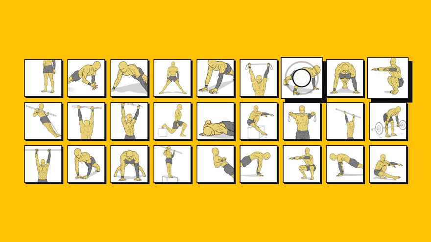 The exercise library: every movement drawn and moving
