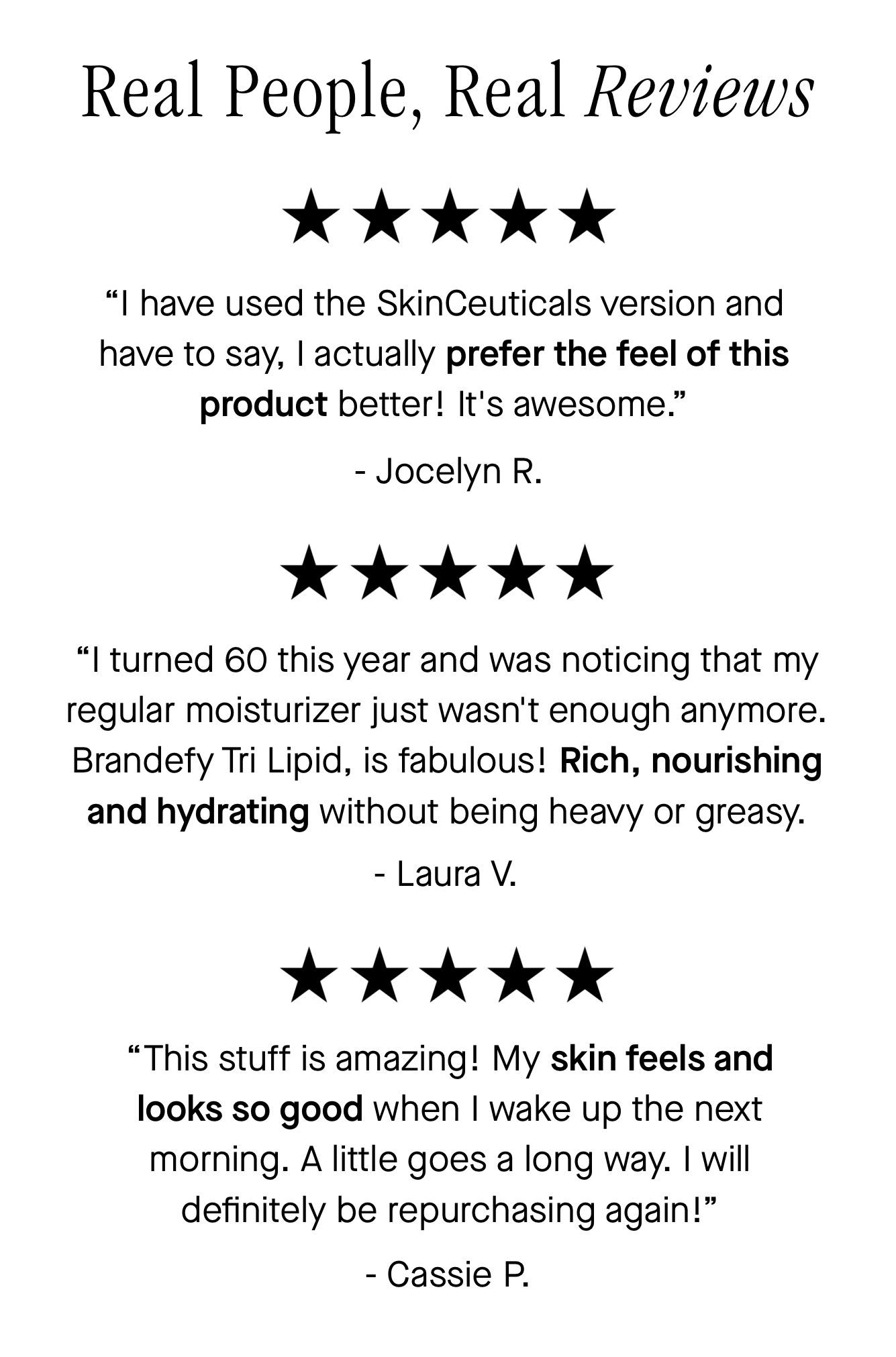 Real People, Real Reviews