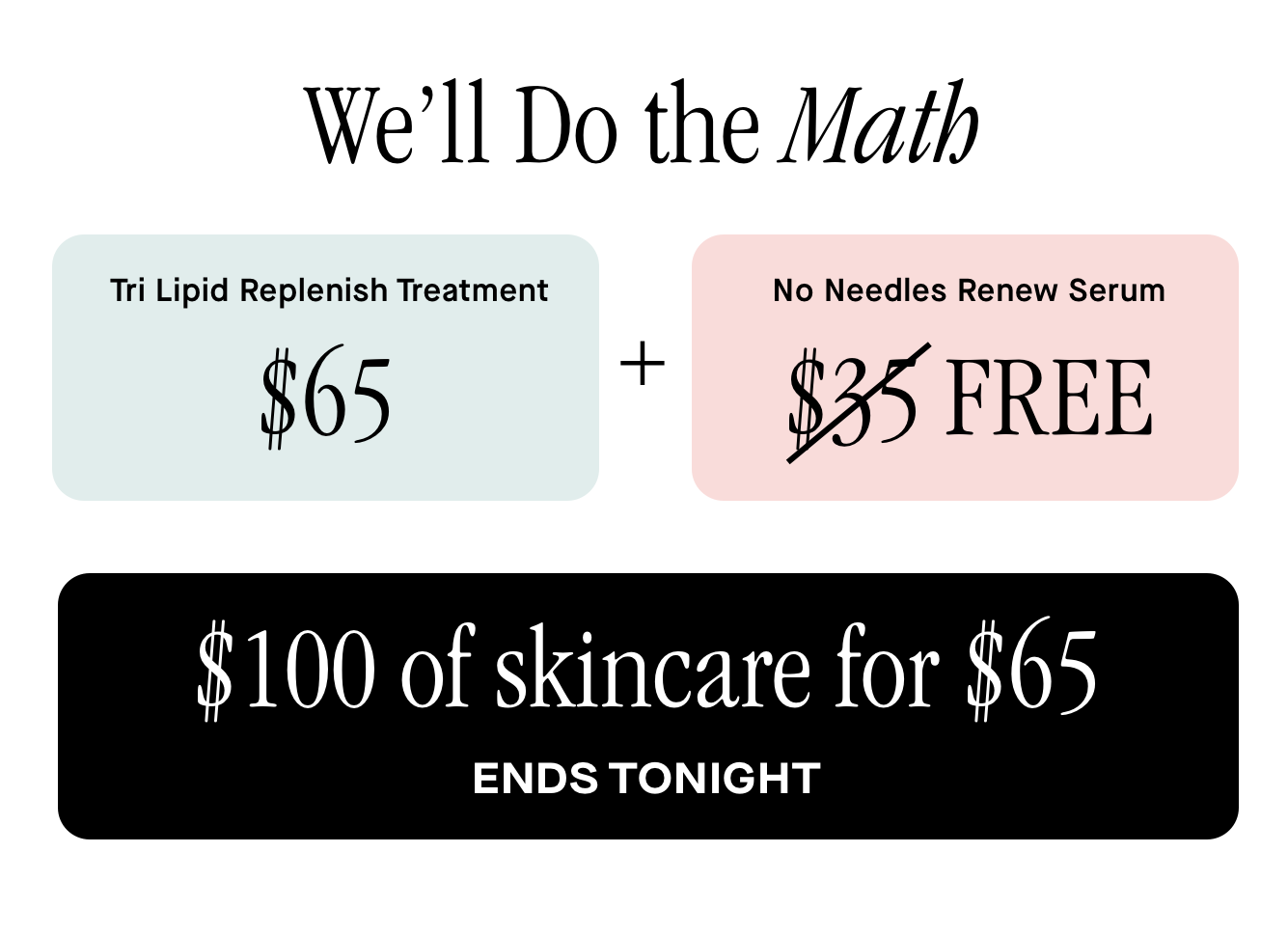 We'll do the math