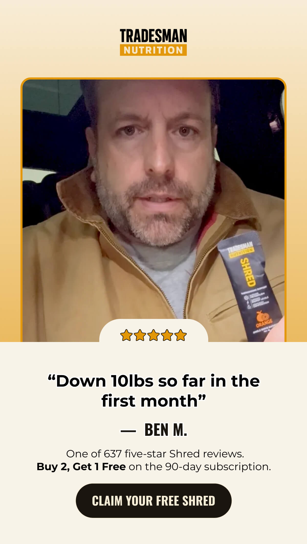 CLAIM YOUR FREE SHRED