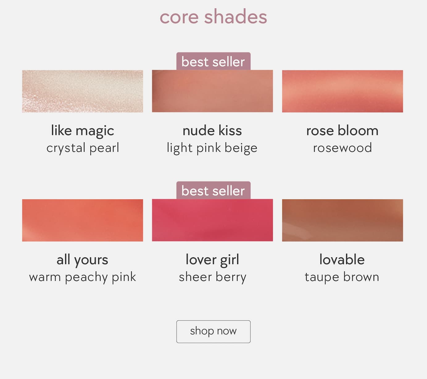 core shades