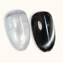 LDS Midnight Merry RB08 Super Crystal, shown over clear and over black